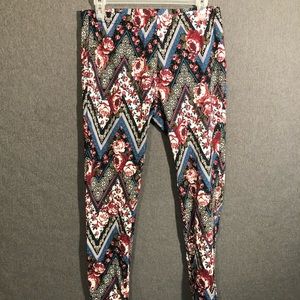 Multicolor floral leggings